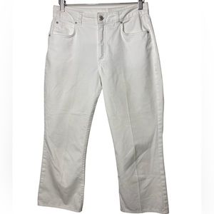 LANDS’ END white jeans size 8